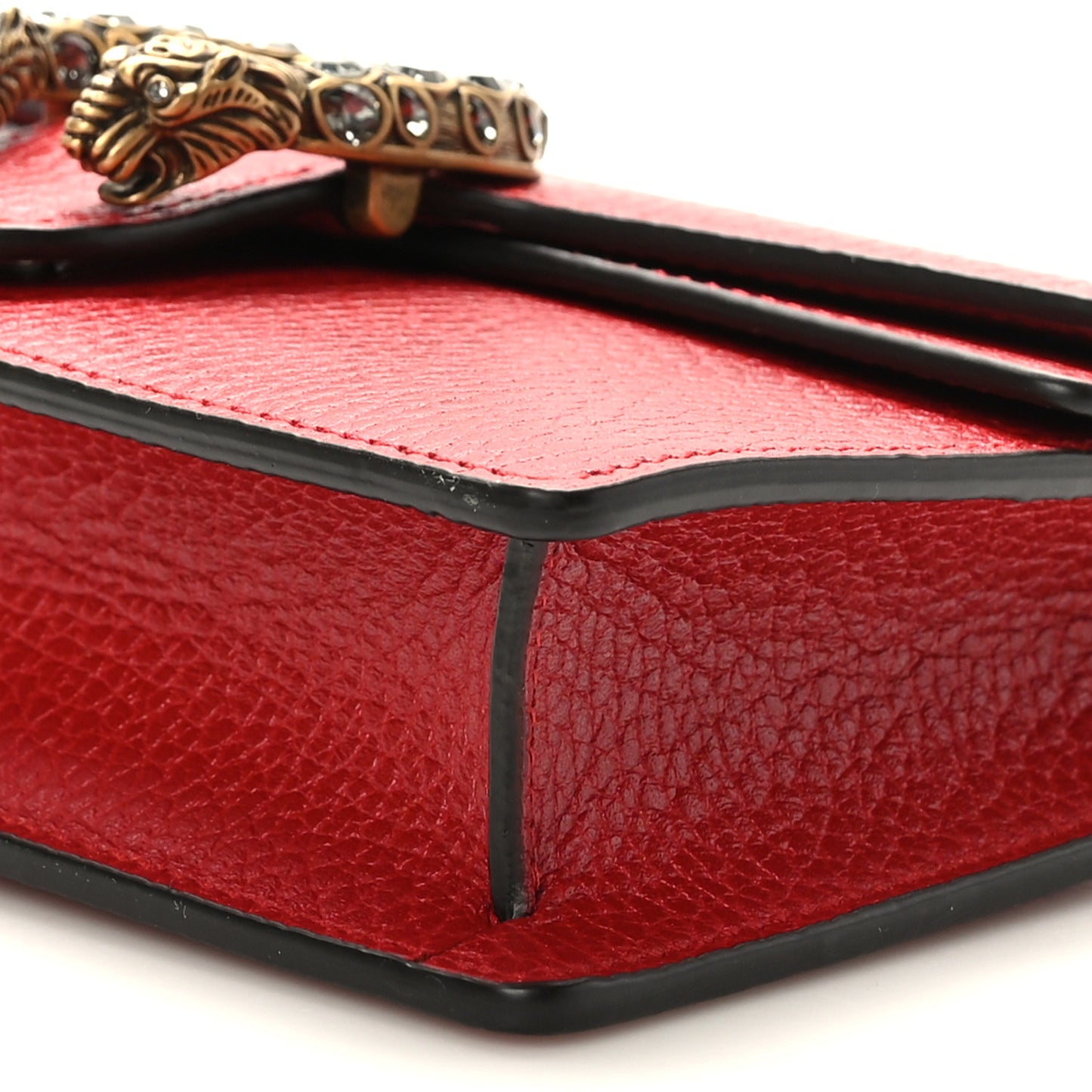 Calfskin Super Mini Dionysus Shoulder Bag Hibiscus Red