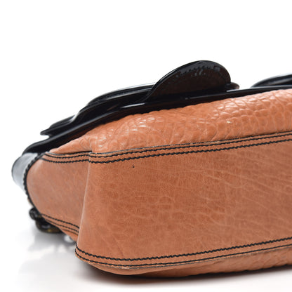 Fendi Nappa Patent B Bag Osso Black 12 of 15