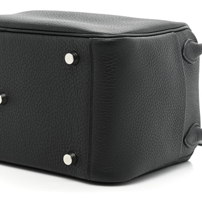 Hermes Taurillon Clemence Lindy 26 Black 7 of 8