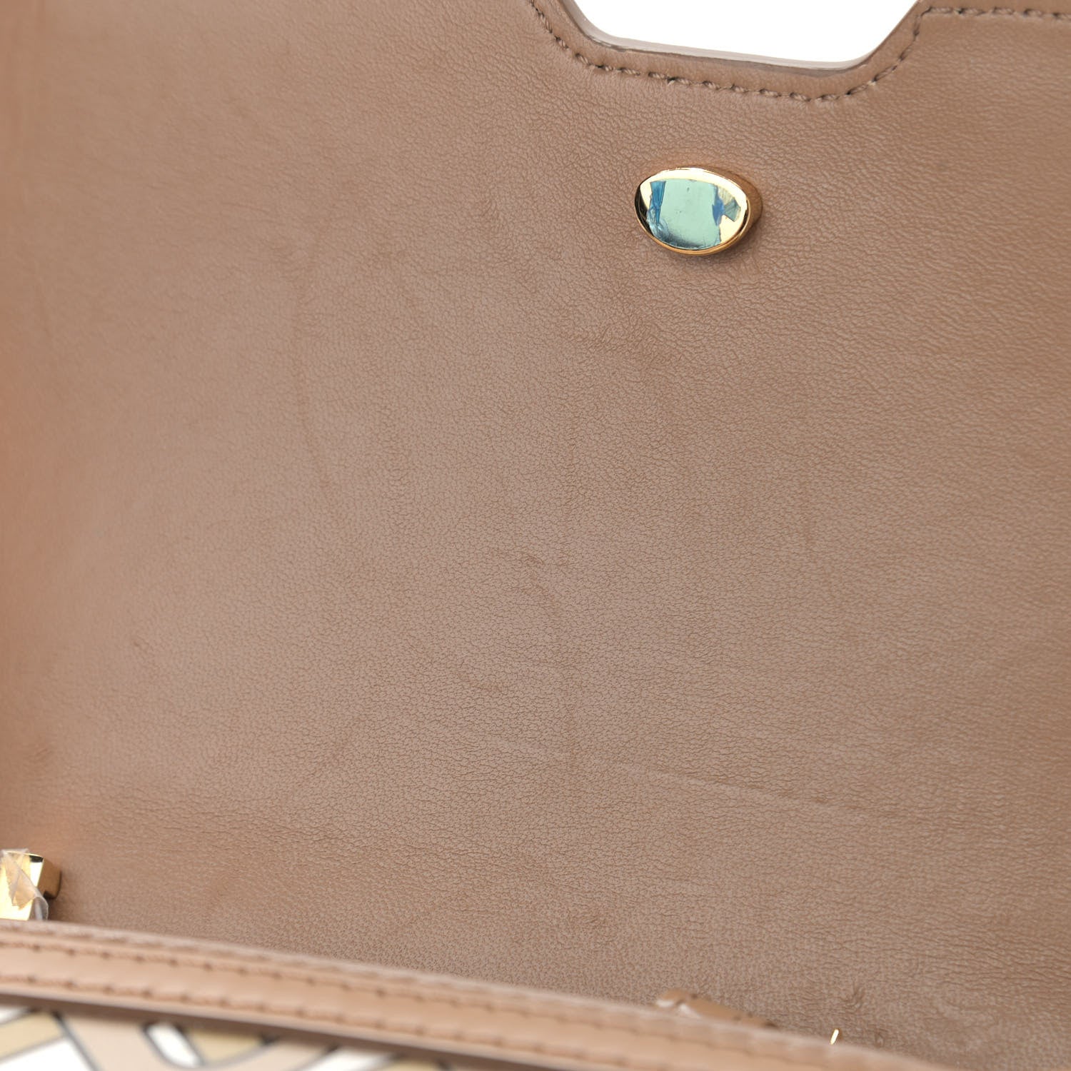 Burberry Calfskin Monogram Mini TB Bag Beige 14 of 15