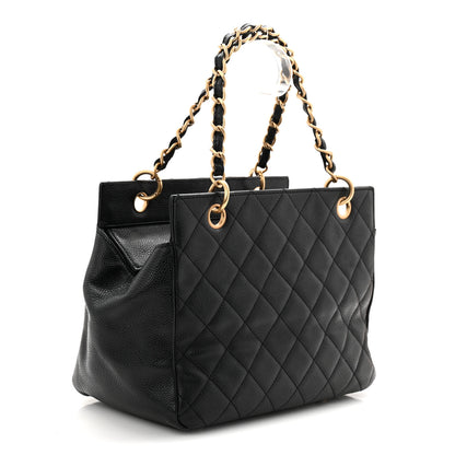 Chanel Caviar Quilted Petit Timeless Tote PTT Black 4 of 21