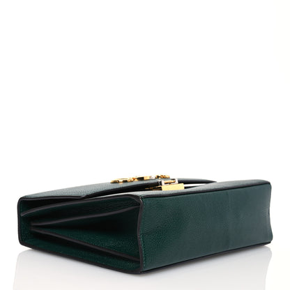 Gucci Grainy Calfskin Small Zumi Shoulder Bag Vintage Green 4 of 15