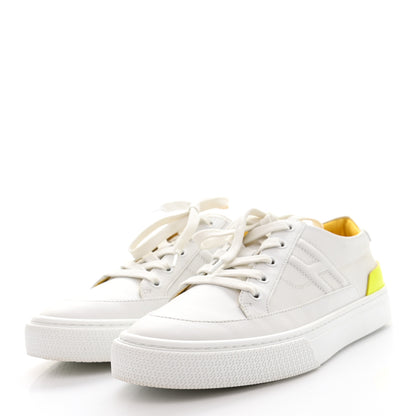 Hermes Calfskin Deep Sneakers 39 White Yellow 3 of 11