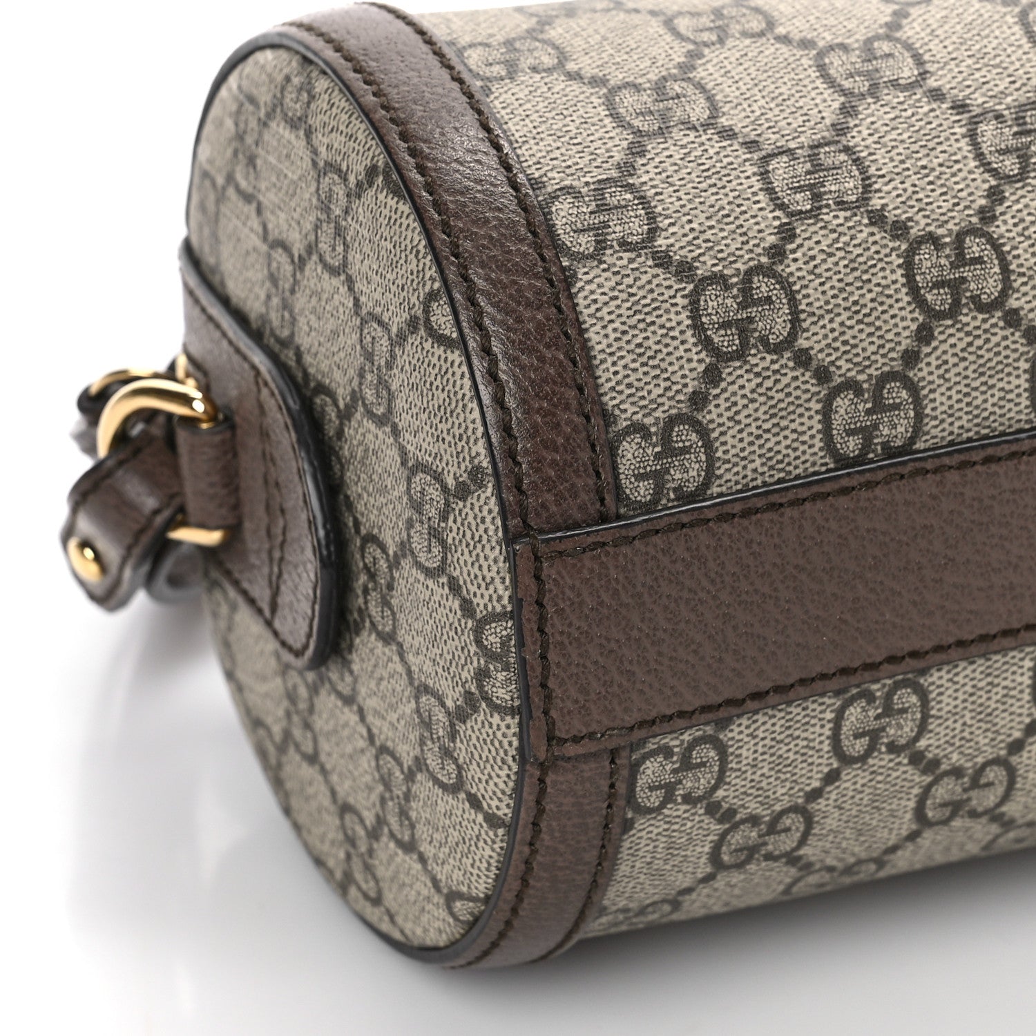 Gucci GG Supreme Monogram Web Small Ophidia Boston Bag Beige New Acero 8 of 12