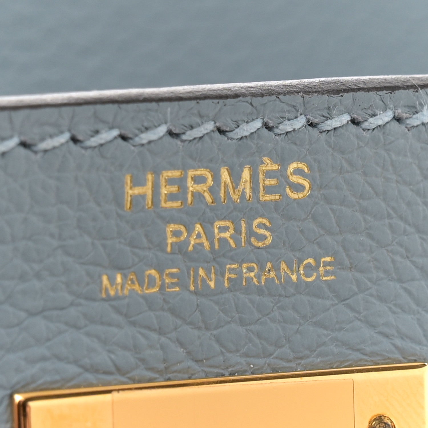 Hermes Evercolor Kelly Retourne 28 Bleu Lin 6 of 12