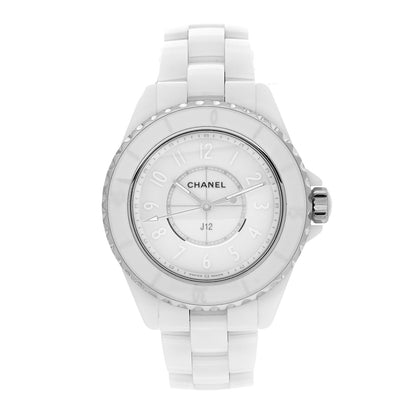 Chanel Stainless Steel Ceramic 33mm J12 Quartz Watch White 1 of 5