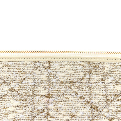 Christian Dior Tweed Cannage DiorStar Hobo Bag White Gold 8 of 10