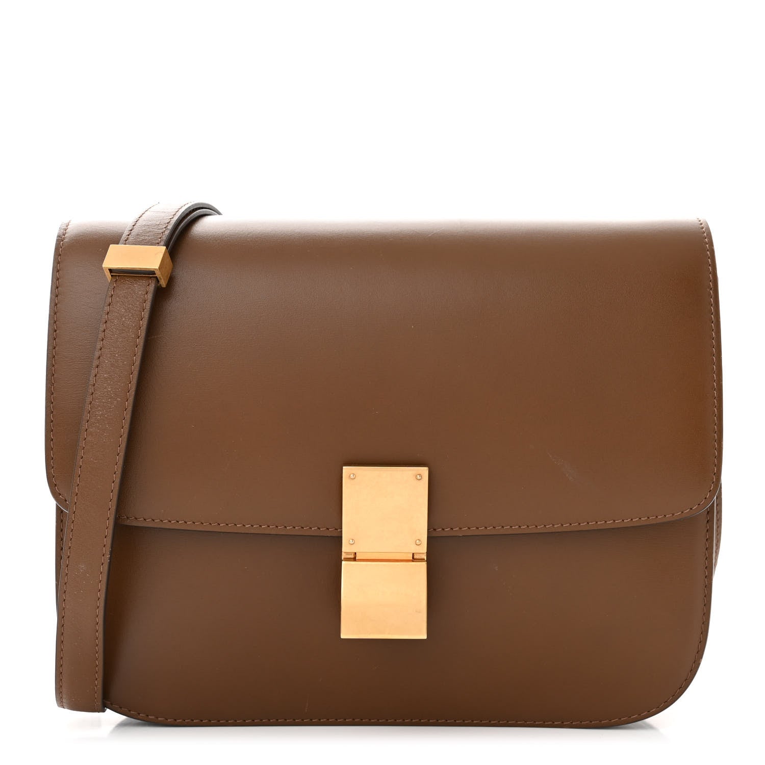 Celine Box Calfskin Medium Classic Box Flap Bag Camel 1 of 11