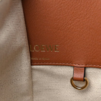 Loewe Calfskin Canvas Anagram Small Hammock Shoulder Bag Ecru Tan 7 of 10