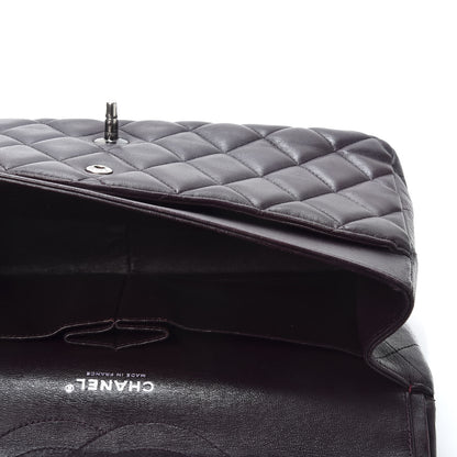 Chanel Lambskin Quilted Jumbo Double Flap Purple 4 of 9