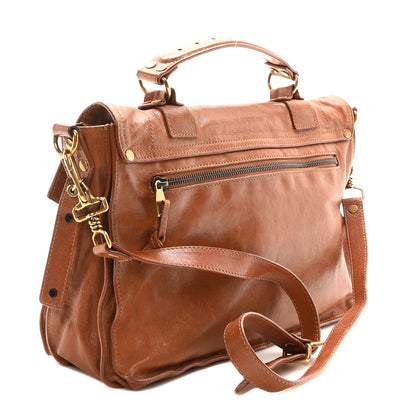 Proenza Schouler Lambskin Medium PS1 Satchel Saddle 3 of 10