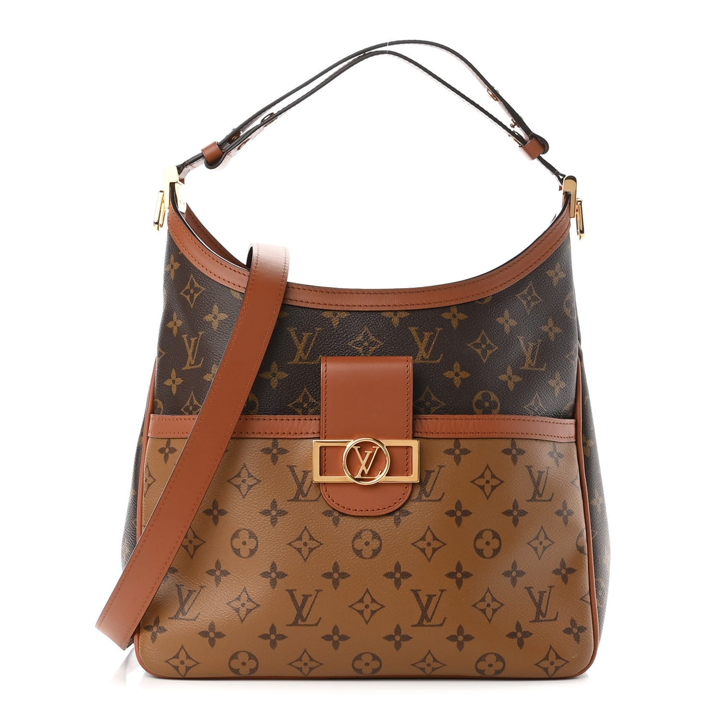 Reverse Monogram Dauphine Hobo MM