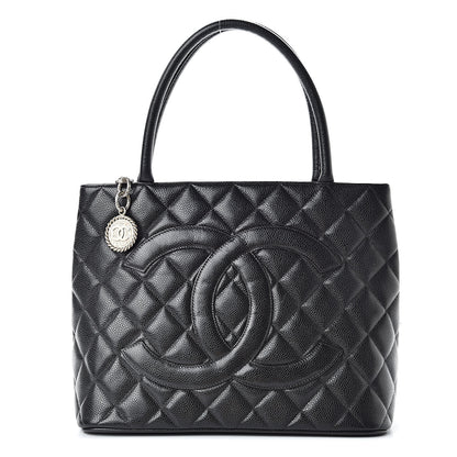 Chanel Caviar Quilted Medallion Tote Black 1 of 11