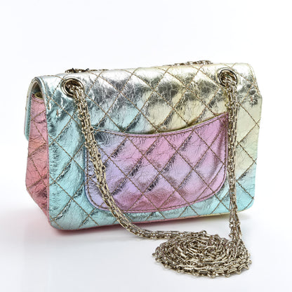 Chanel Metallic Goatskin Quilted Mini 2.55 Reissue Flap Multicolor 2 of 10