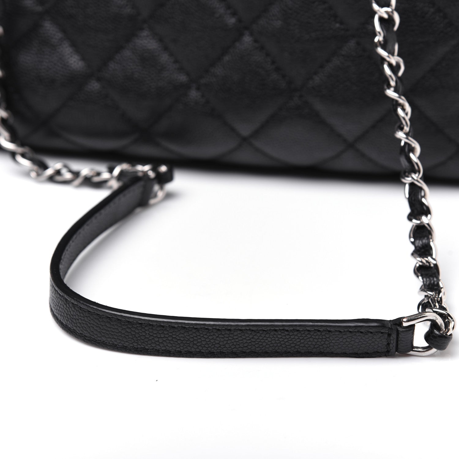 Chanel Caviar Quilted Urban Companion Top Handle Shopping Tote Black 22 of 23