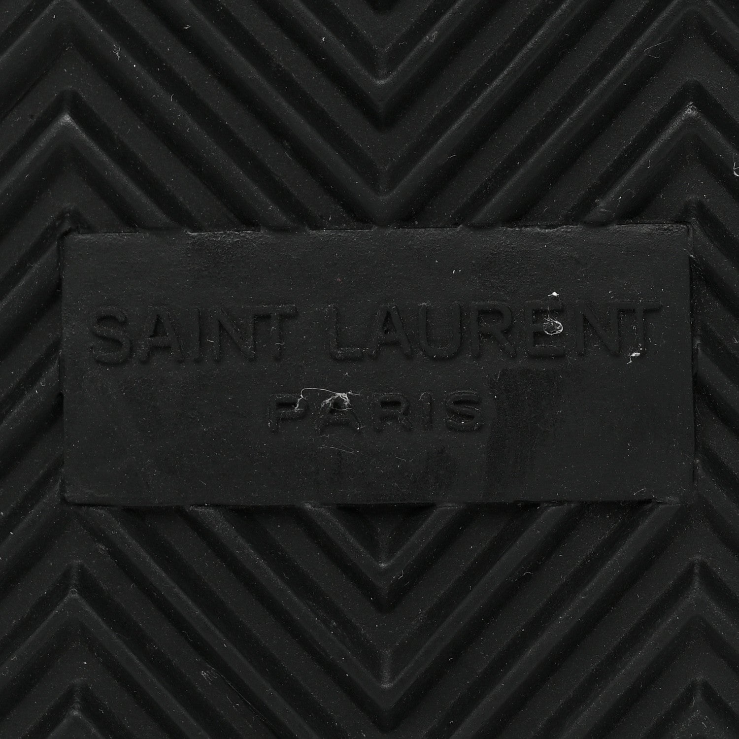 Saint Laurent Calfskin Monogram Jimmy Joan Slide Sandals 37 Black 6 of 8