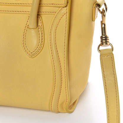 Celine Smooth Calfskin Nano Luggage Citron 16 of 20