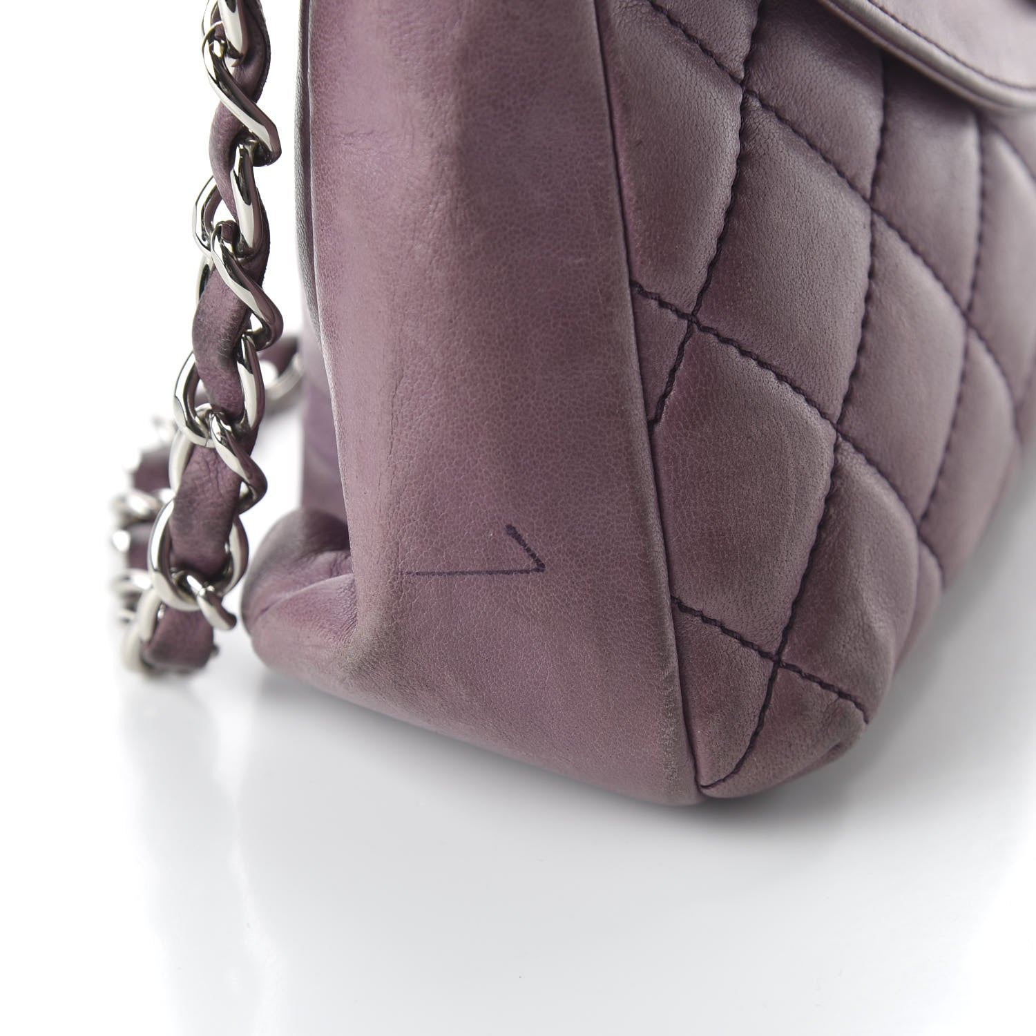 Chanel Lambskin Quilted Small Single Flap Bag Purple 13 of 13