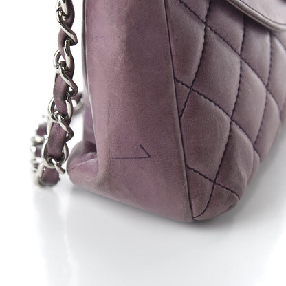 Chanel Lambskin Quilted Small Single Flap Bag Purple 13 of 13