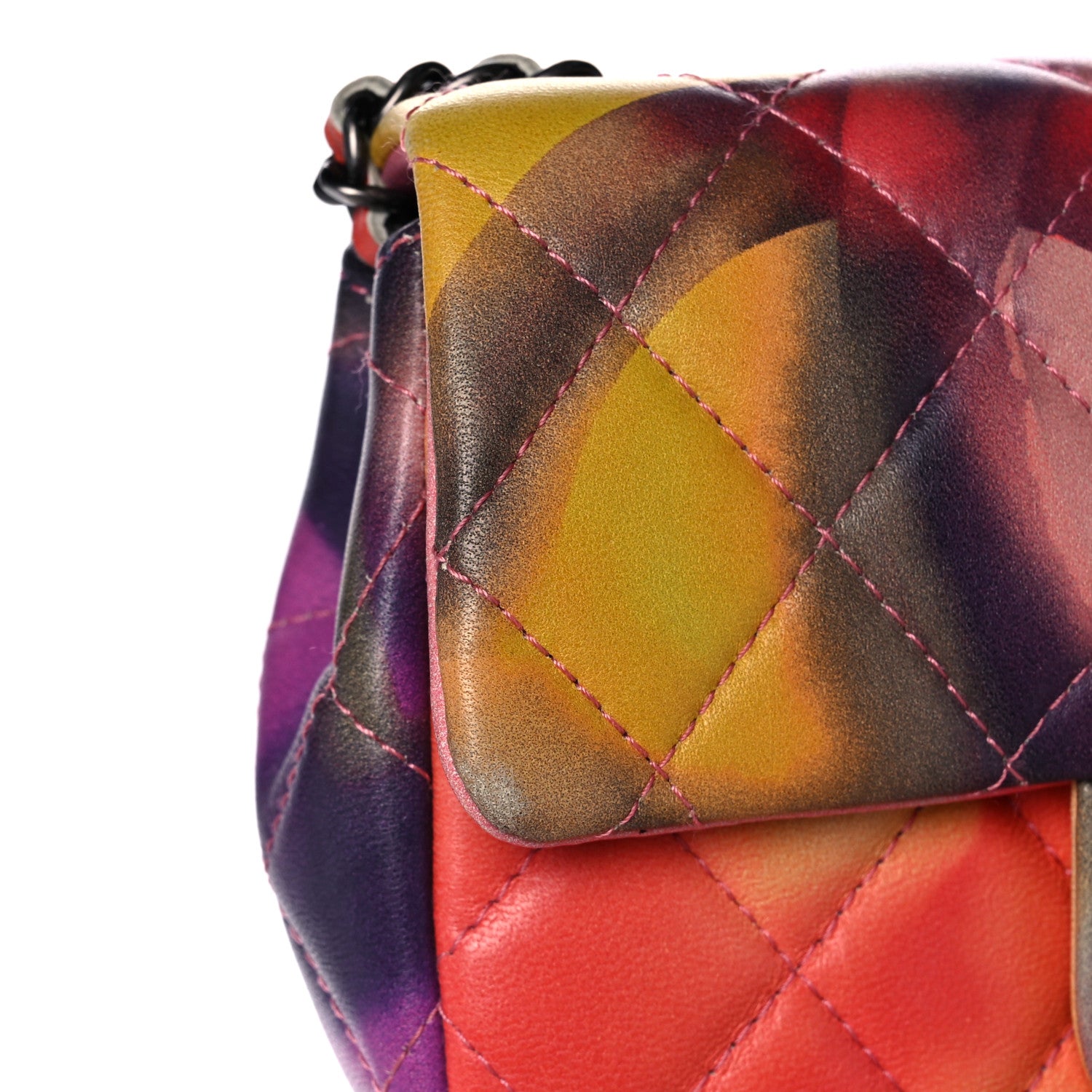 Chanel Lambskin Quilted Extra Mini Flower Power Flap Multicolor 11 of 12