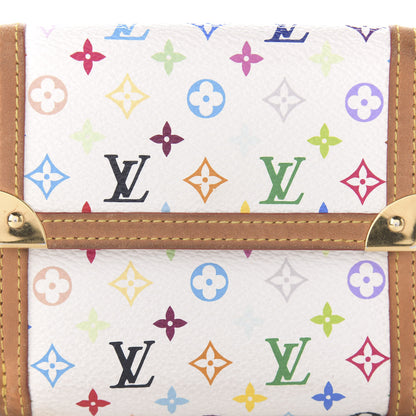 Louis Vuitton Monogram Multicolor Porte-Monnaie Billets Wallet White 9 of 10