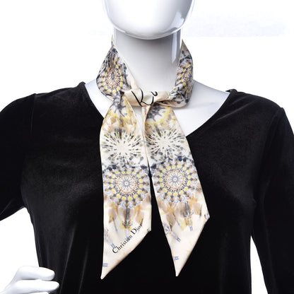 Christian Dior Silk KaleiDiorscopic Mitzah Scarf Dusty Jade 2 of 7
