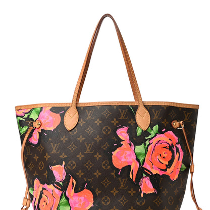 Louis Vuitton Monogram Roses Neverfull MM 7 of 25
