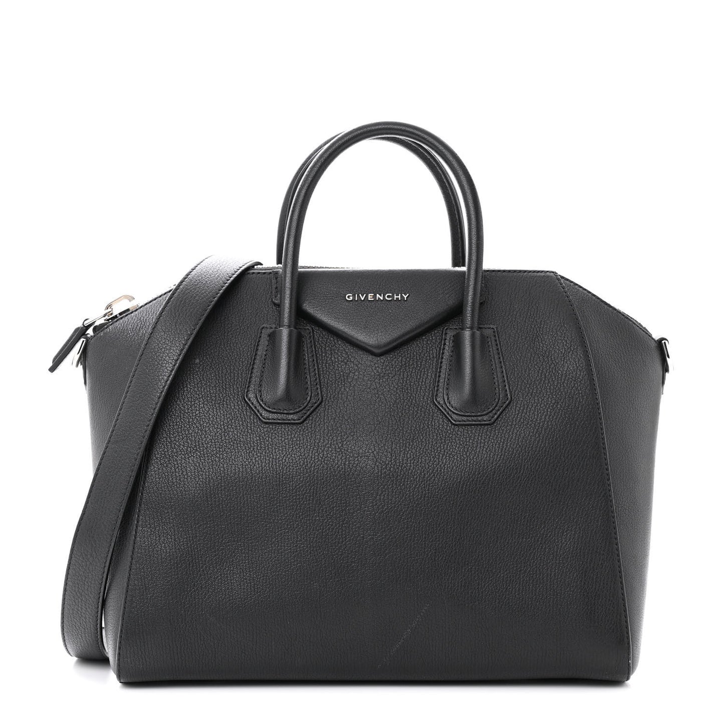 Sugar Goatskin Medium Antigona Black
