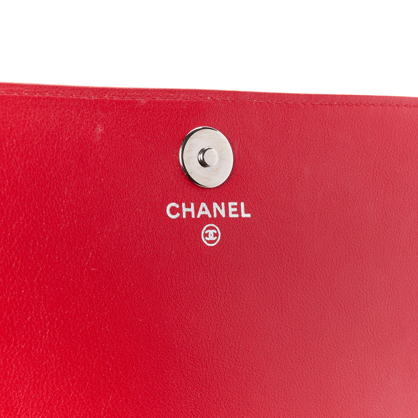 Patent Strass Wallet On Chain WOC Red