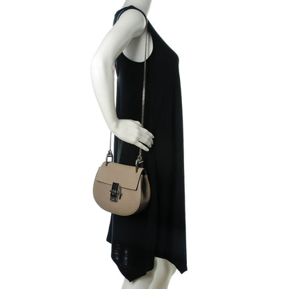 Chloe Grained Lambskin Mini Drew Shoulder Bag Motty Grey 2 of 8
