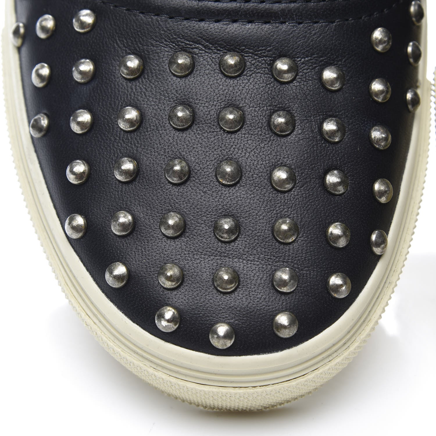 Saint Laurent Nappa Mens Studded Skate 20 Lace Up Sneakers 40 Black 9 of 11