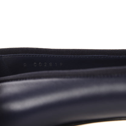 Chanel Lambskin CC Cap Toe Ballerina Flats 39 Navy 9 of 10