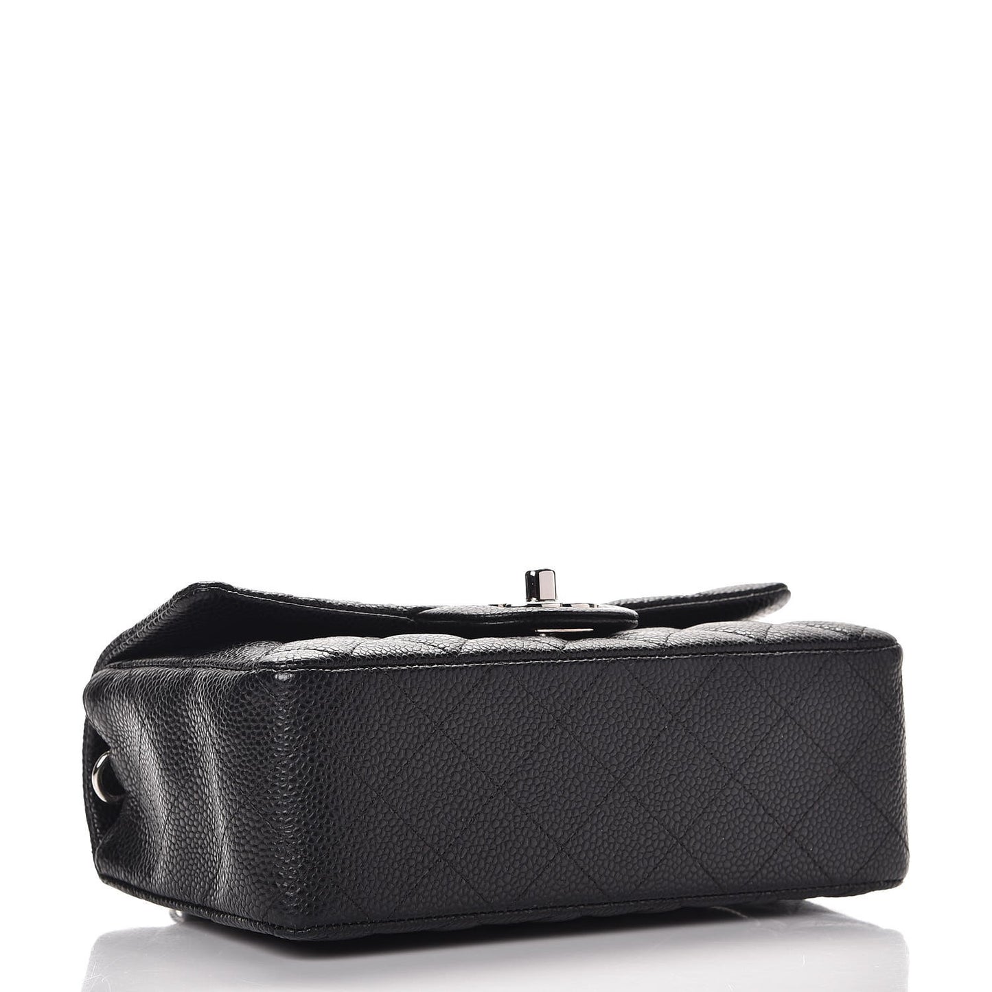 Caviar Quilted Mini Rectangular Flap Black