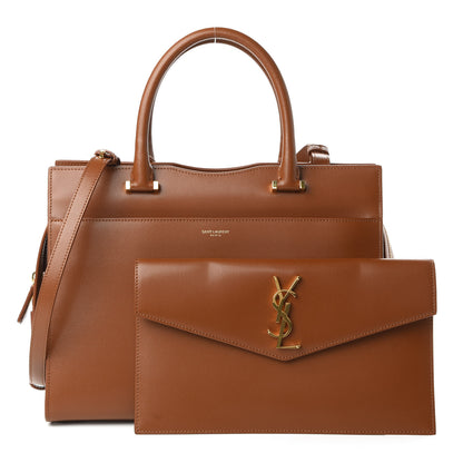 Saint Laurent Grain De Poudre Medium Uptown Tote Brick 10 of 10