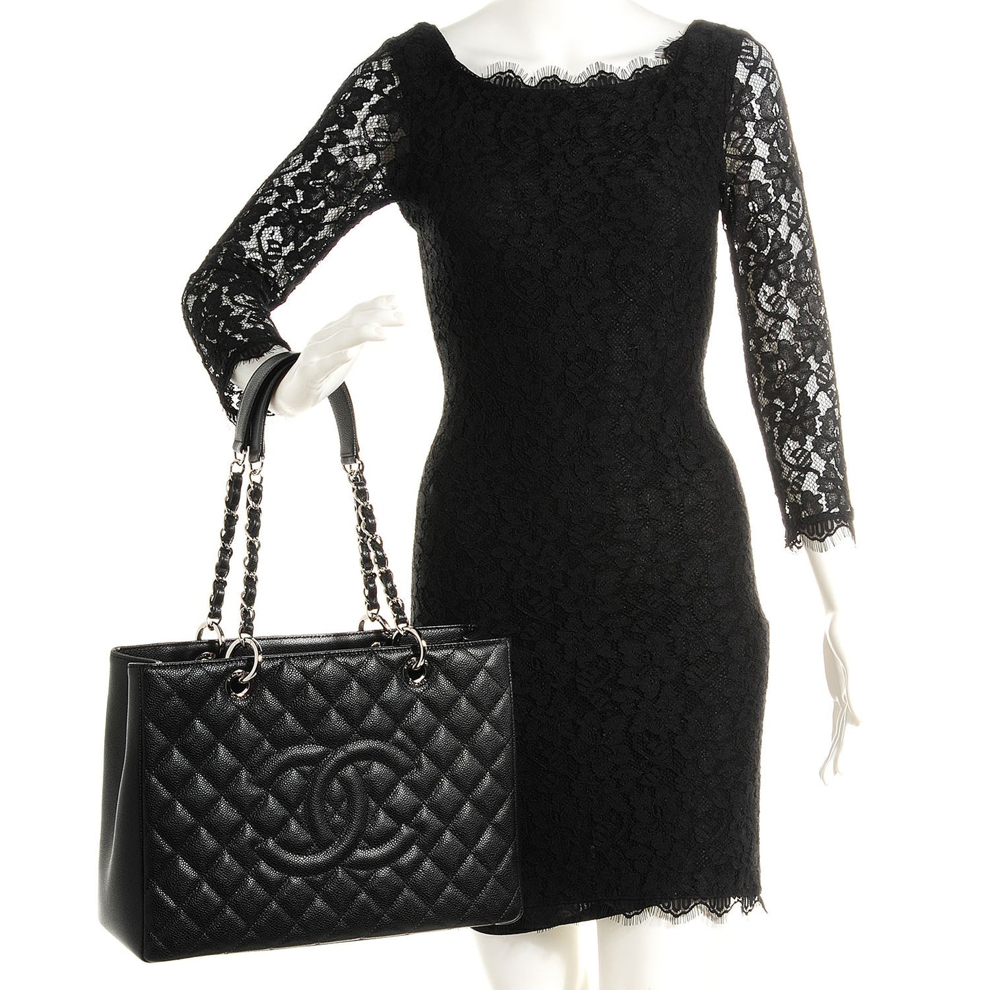 Caviar Grand Shopping Tote GST Black