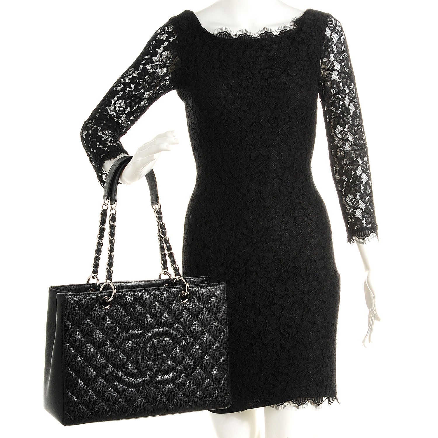 Chanel Caviar Grand Shopping Tote GST Black 1 of 9