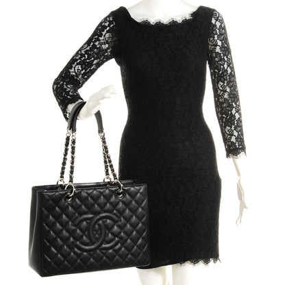 Chanel Caviar Grand Shopping Tote GST Black 1 of 9
