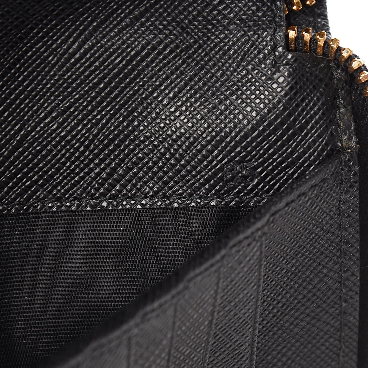 Prada Saffiano Phone Wristlet Wallet Black 7 of 7