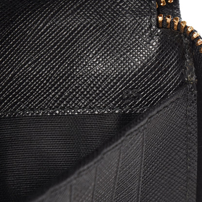 Prada Saffiano Phone Wristlet Wallet Black 7 of 7