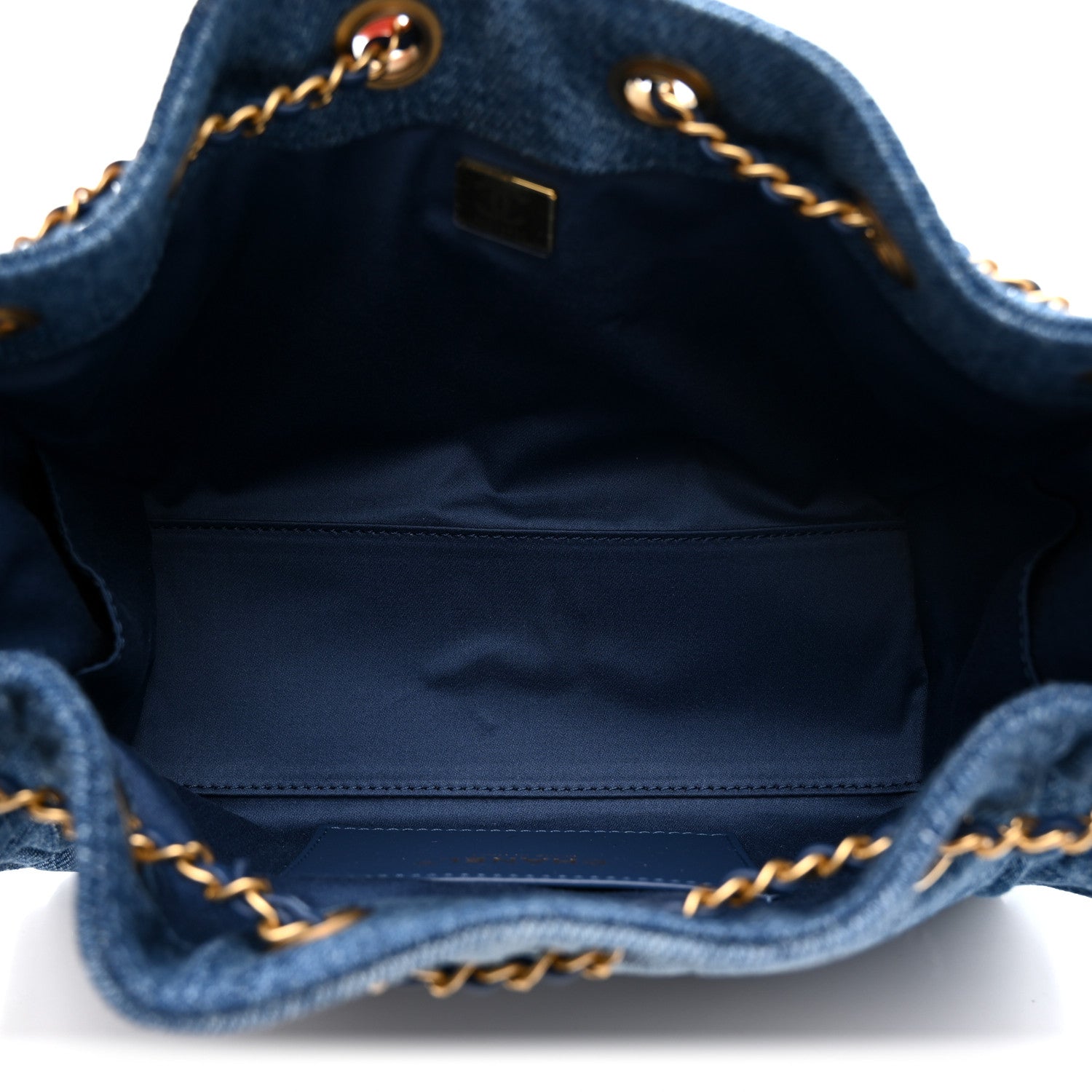 Chanel Washed Denim Quilted Mini Chanel 25 Handbag Blue 5 of 11