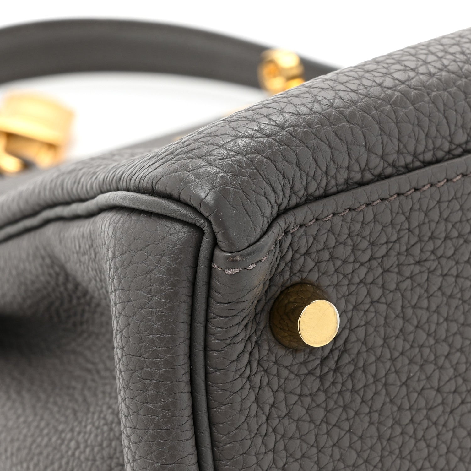 Hermes Togo Kelly Retourne 28 Etain 12 of 16