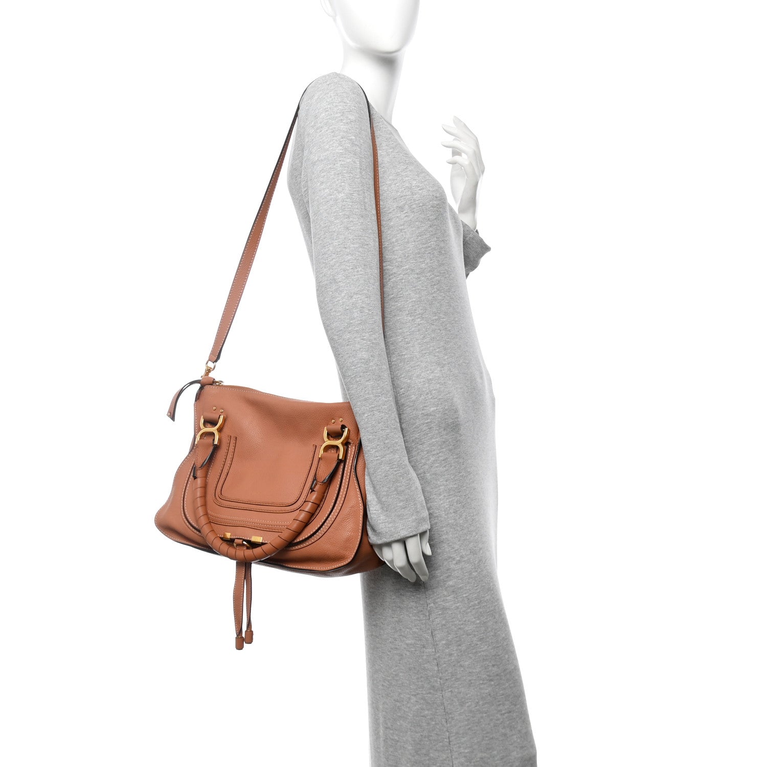 Chloe Calfskin Medium Marcie Satchel Fallow Pink 2 of 12