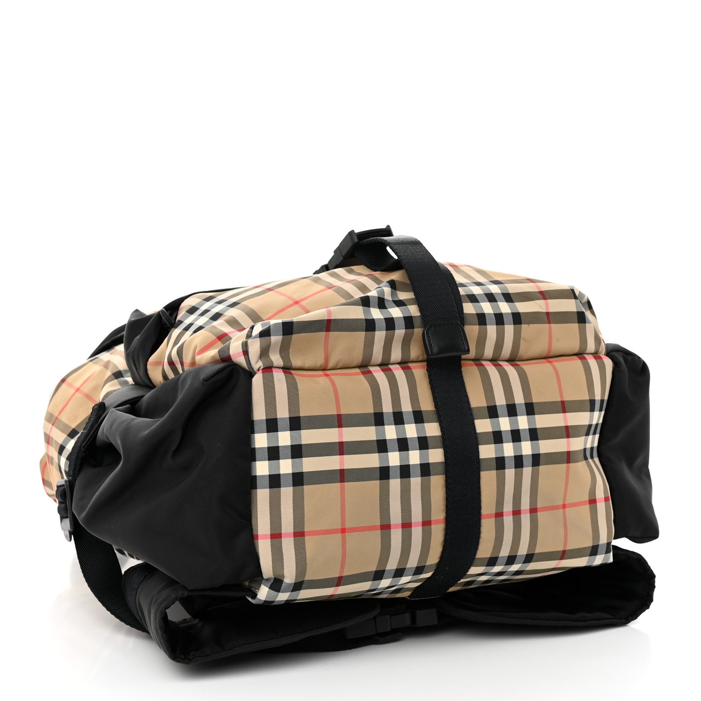Nylon Logo Print Wilfin Backpack Archive Beige