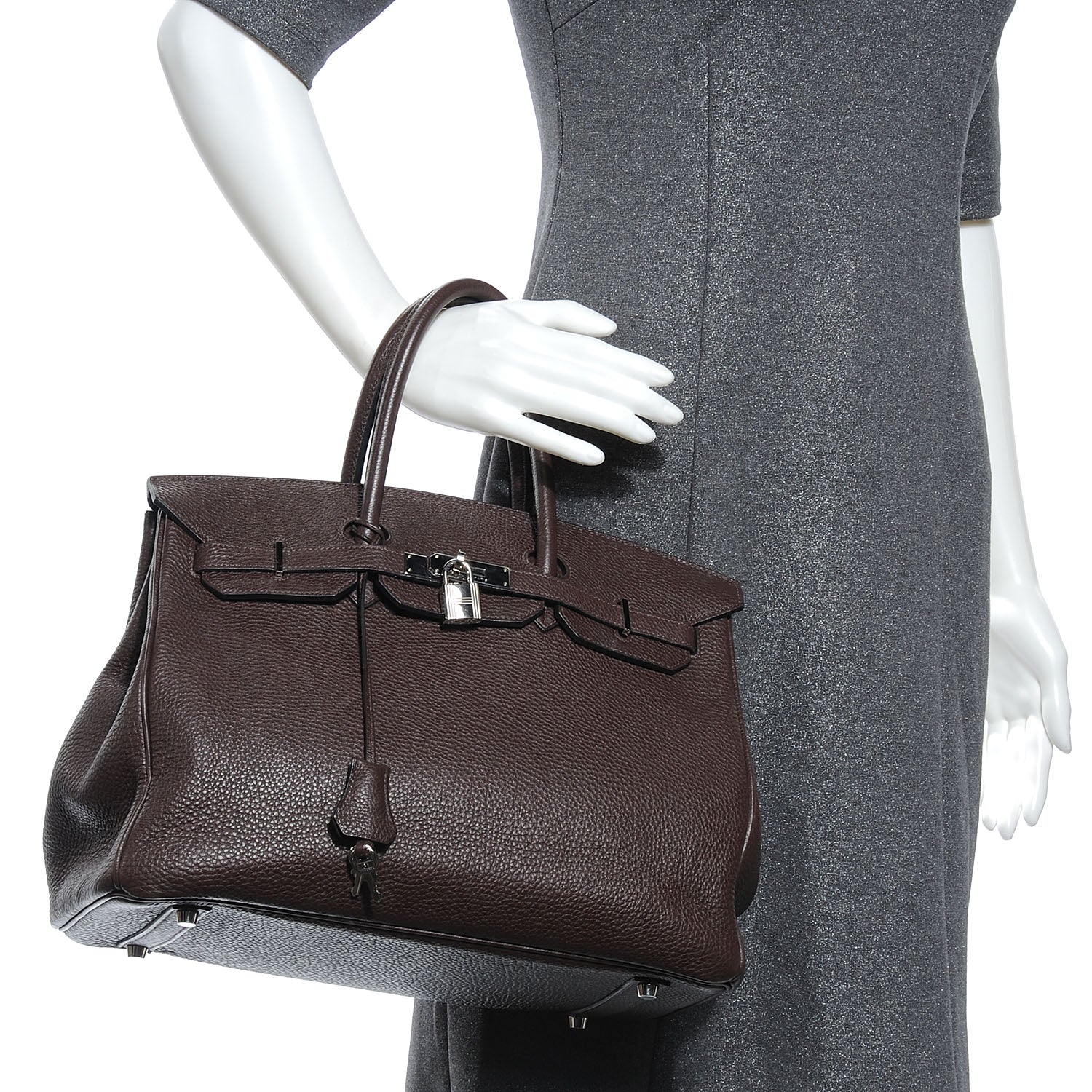 Hermes Togo Birkin 35 Chocolate 2 of 9