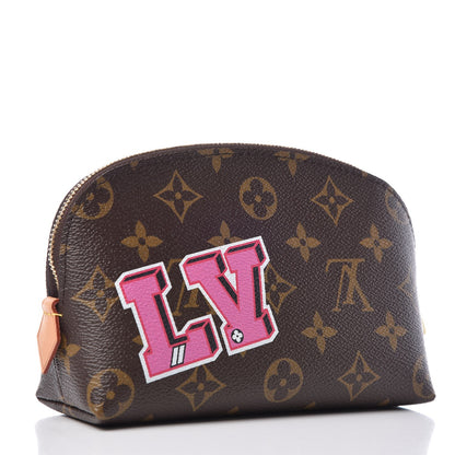 Louis Vuitton Monogram Patches Cosmetic Pouch PM 3 of 7