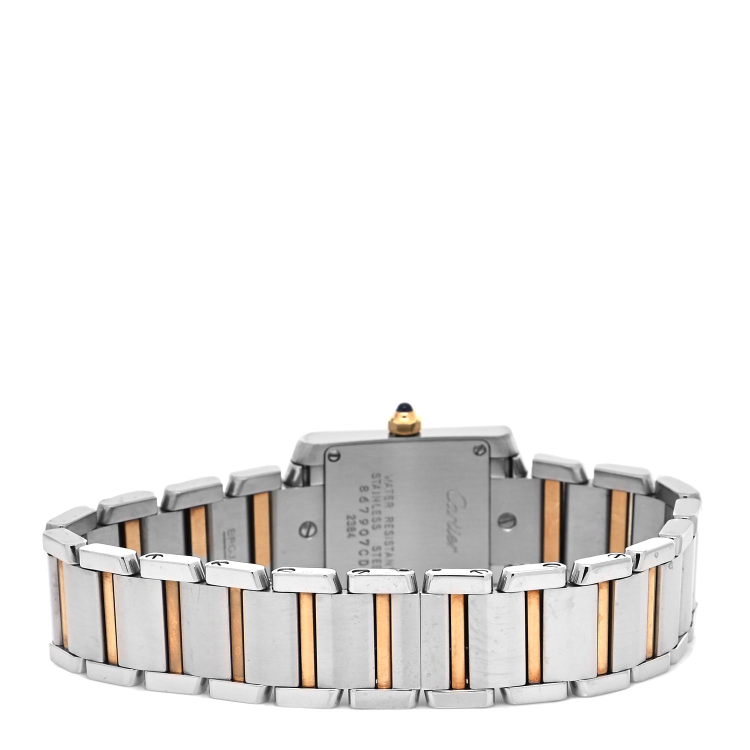 Cartier Stainless Steel 18K Yellow Gold 20mm Tank Francaise Quartz Watch 3 of 4