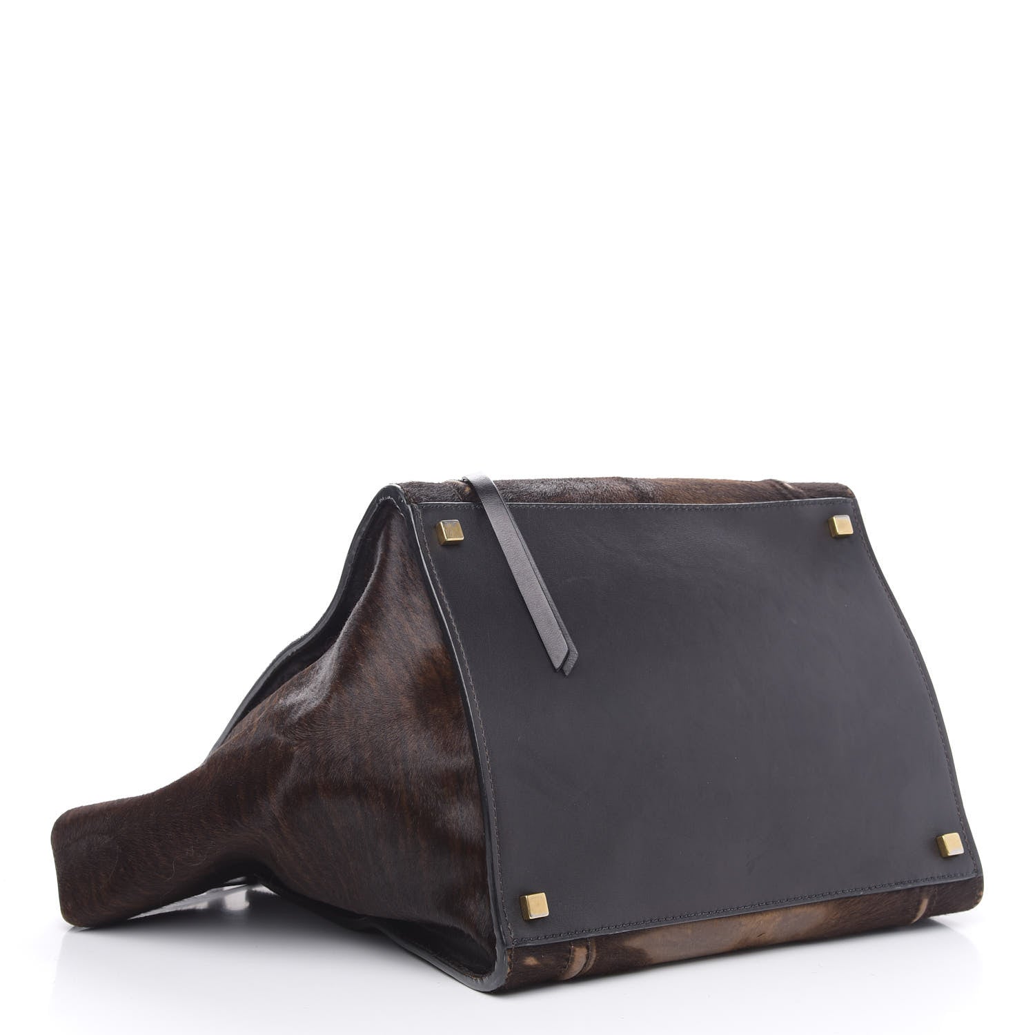 Celine Shaded Pony Hair Calfskin Medium Phantom Luggage Brown 4 of 16