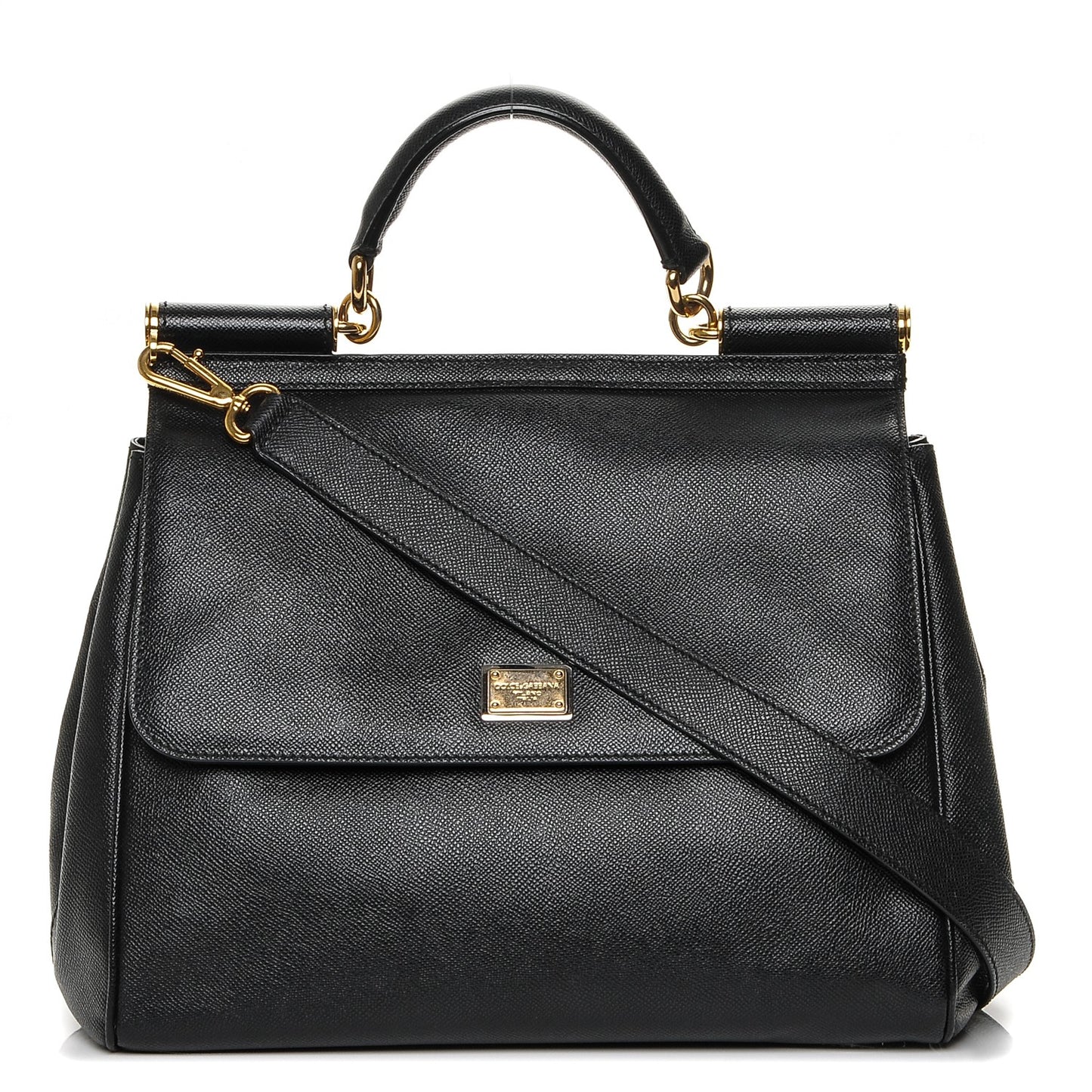 Dauphine Large Miss Sicily Satchel Black