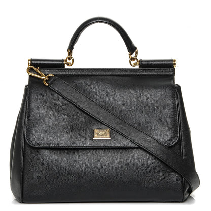 Dolce & Gabbana Dauphine Large Miss Sicily Satchel Black 1 of 6