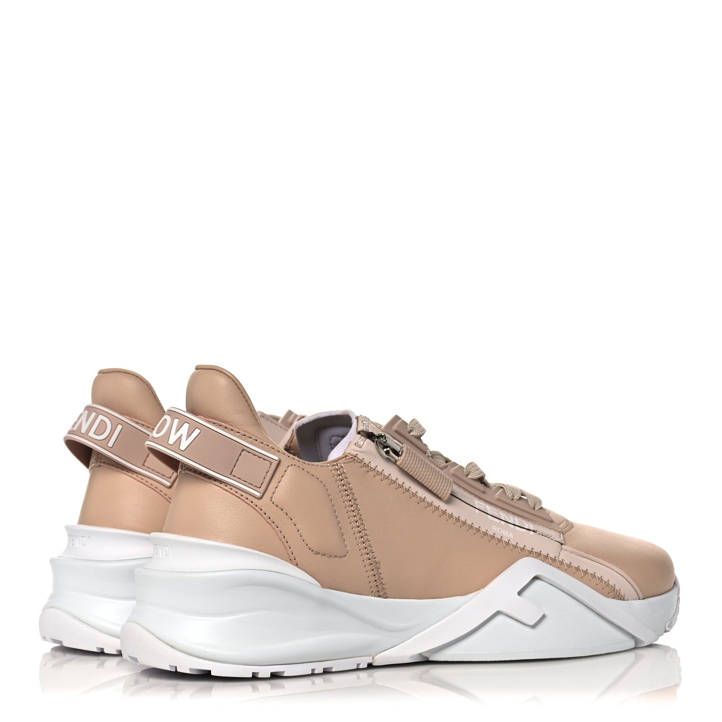 Vitello Fendi Flow Low Top Sneakers 39 Poudre
